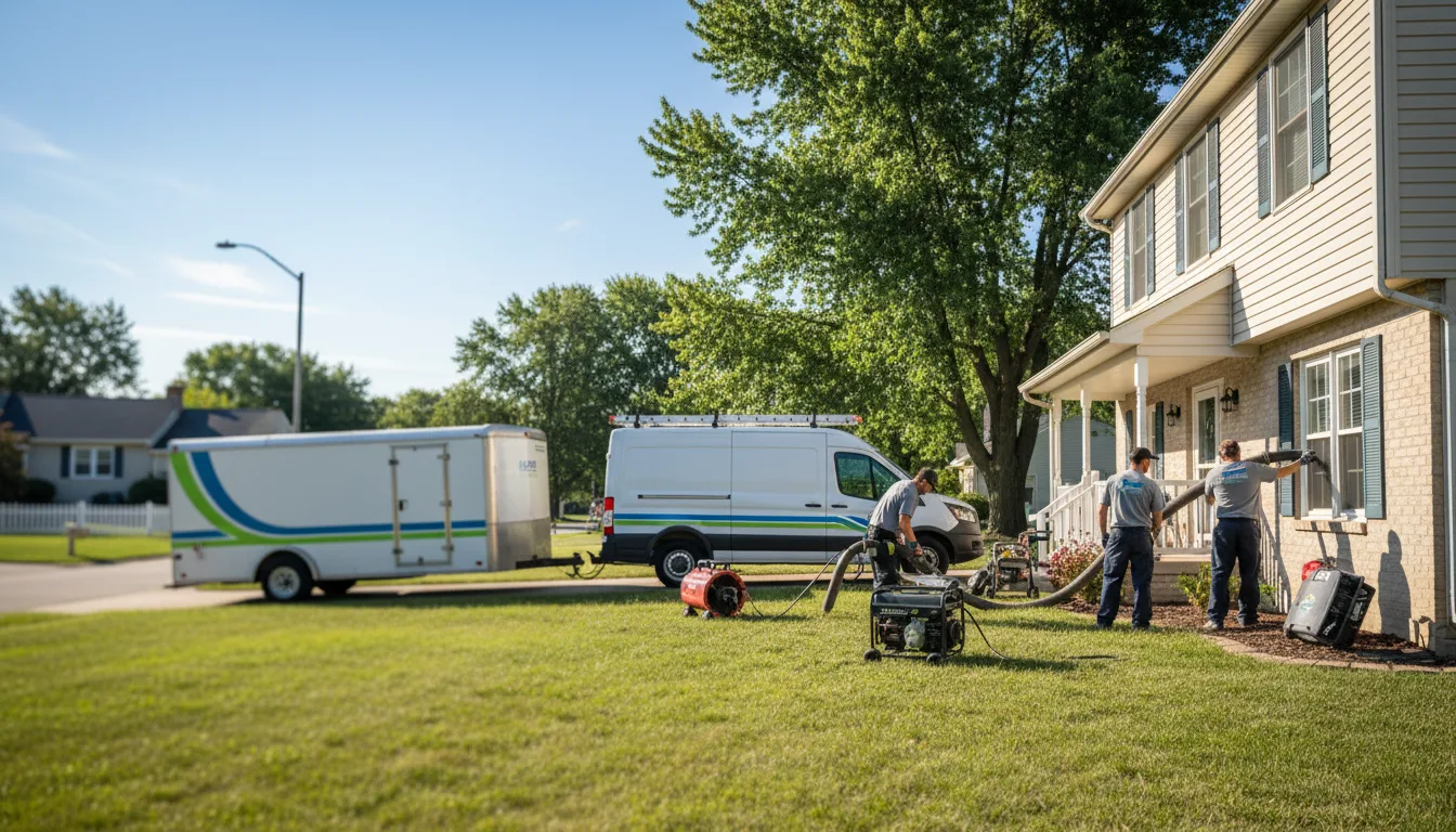 Flooded Basement Restoration And Cleanup With Repair in Mount Carroll, IL near me
